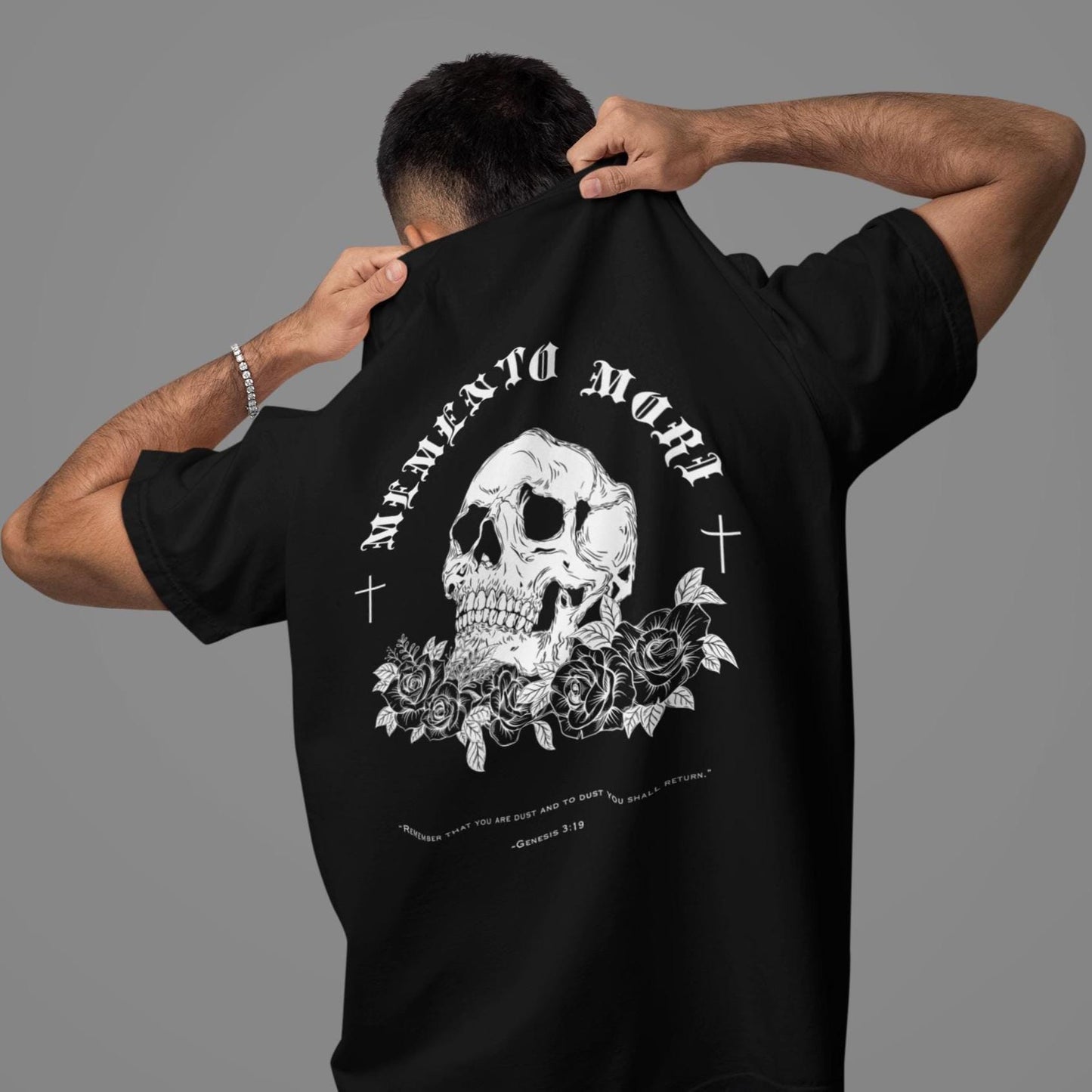 Memento Mori “Remember Your Death”  – Embroidered Catholic T-Shirt