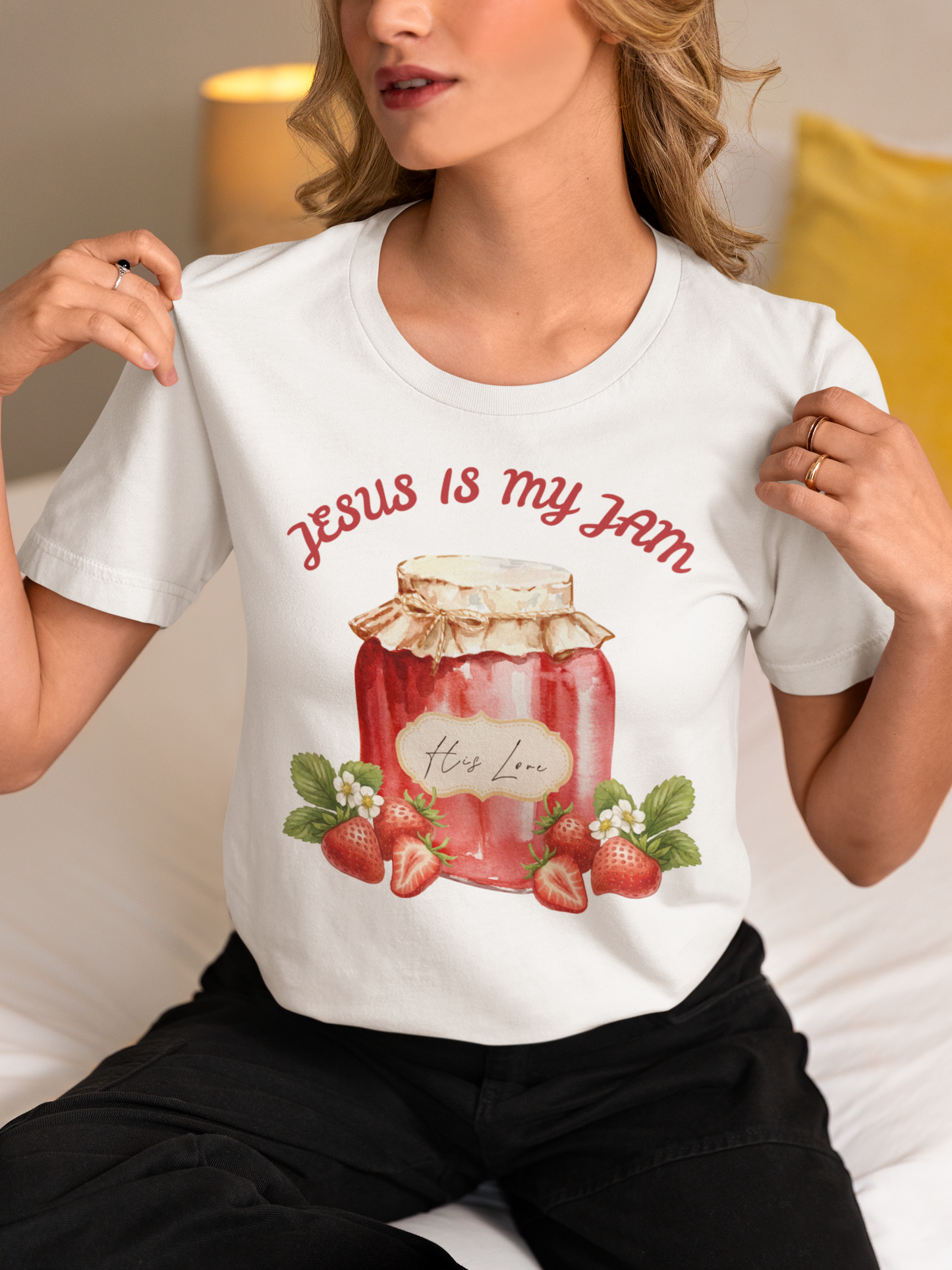 Jesus Is My Jam Shirt – His Love, Strawberries, Christian Gift
