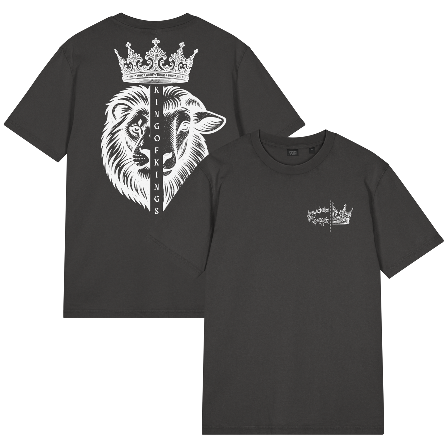 King of Kings Lion & Lamb - Boxy Fit Graphic Tee