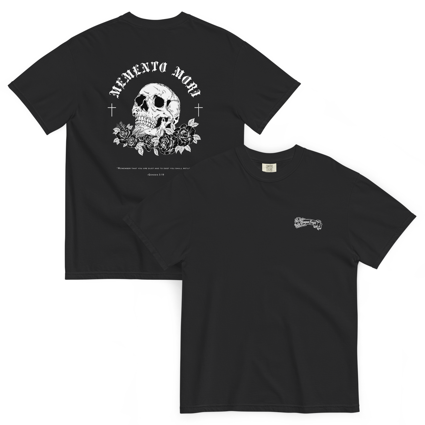 Memento Mori “Remember Your Death”  – Embroidered Catholic T-Shirt