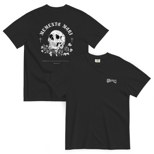 Memento Mori “Remember Your Death”  – Embroidered Catholic T-Shirt