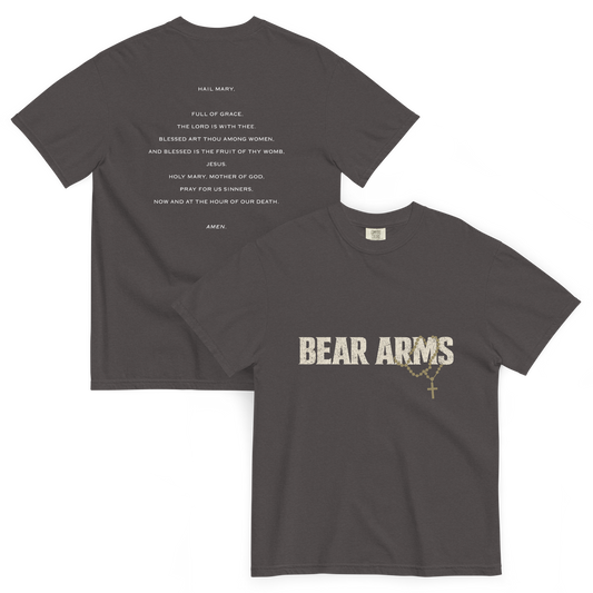 Bear Arms Rosary Tee – Catholic T-Shirt